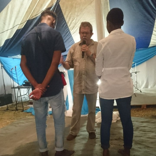 A Tent that we sponsored for Evangelist Pst Barry Mellish